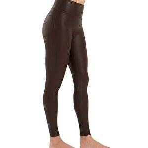 Faux Leather Leggings for Women Tummy Control High Waisted Pleather Pants NWT